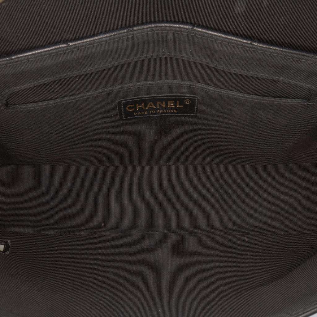 Chanel CC Quilted Lambskin East West Straight Flap - 4