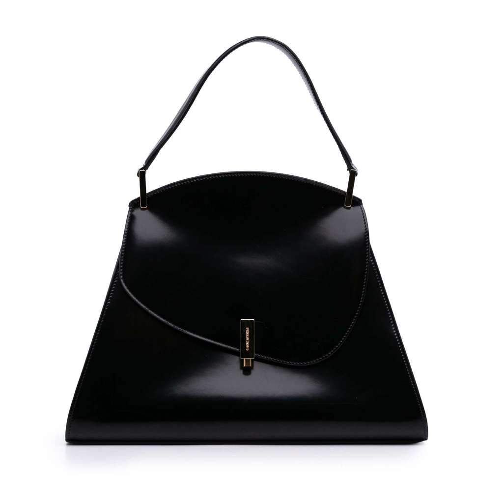 Salvatore Ferragamo Medium Leather Prisma Top Handle Bag