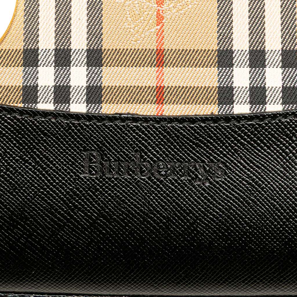 Burberry Haymarket Check Canvas Handbag - Side view