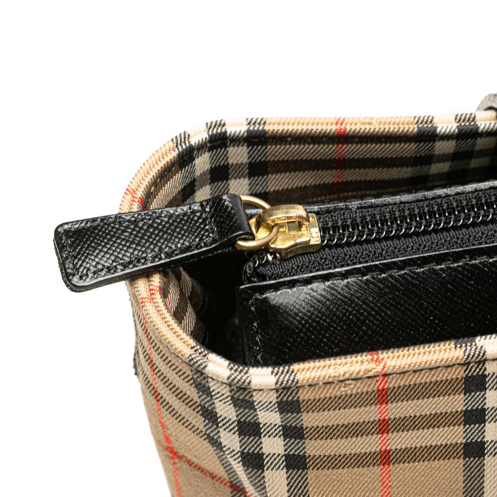 Burberry Haymarket Check Canvas Handbag - Detail 1