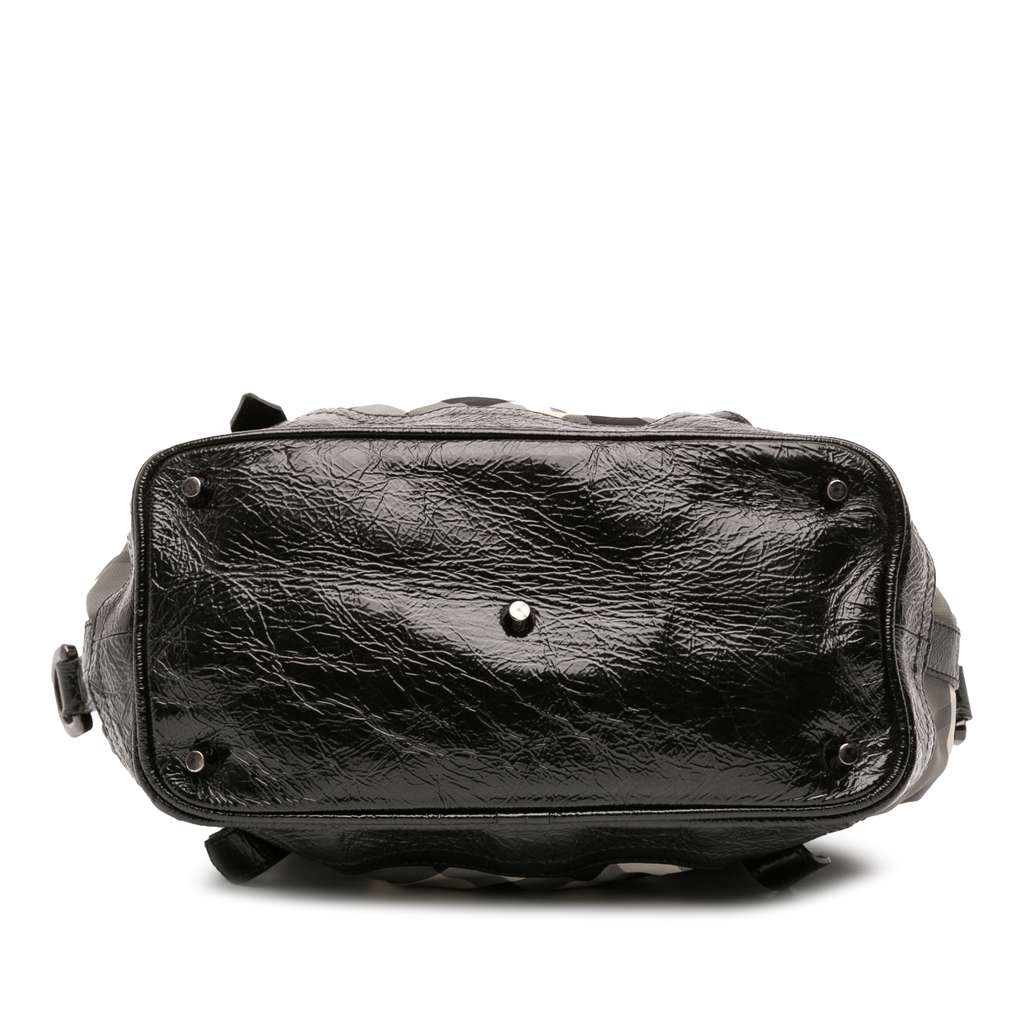 Burberry Beat Check Nylon Lowry Satchel - Image 6