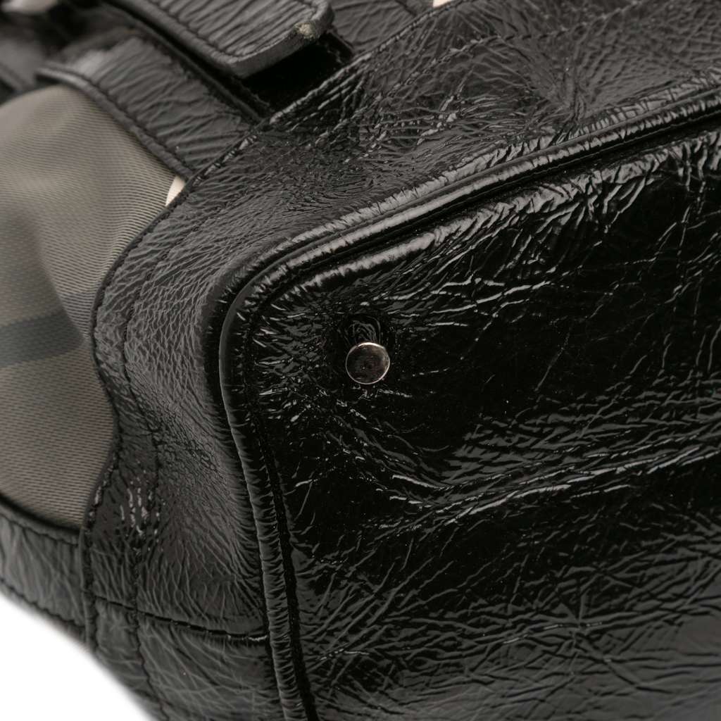 Burberry Beat Check Nylon Lowry Satchel - Image 10