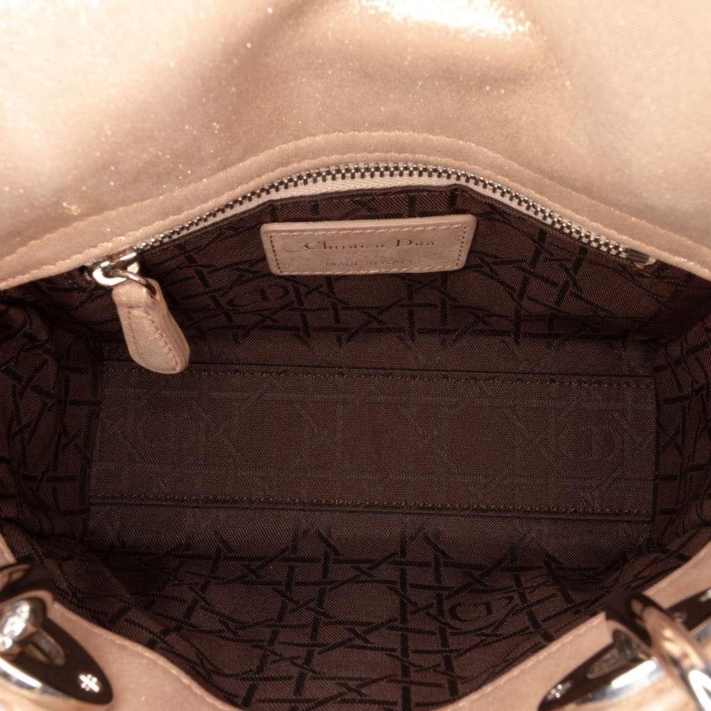 Dior Mini Iridescent Lambskin Cannage Lady Dior - 4