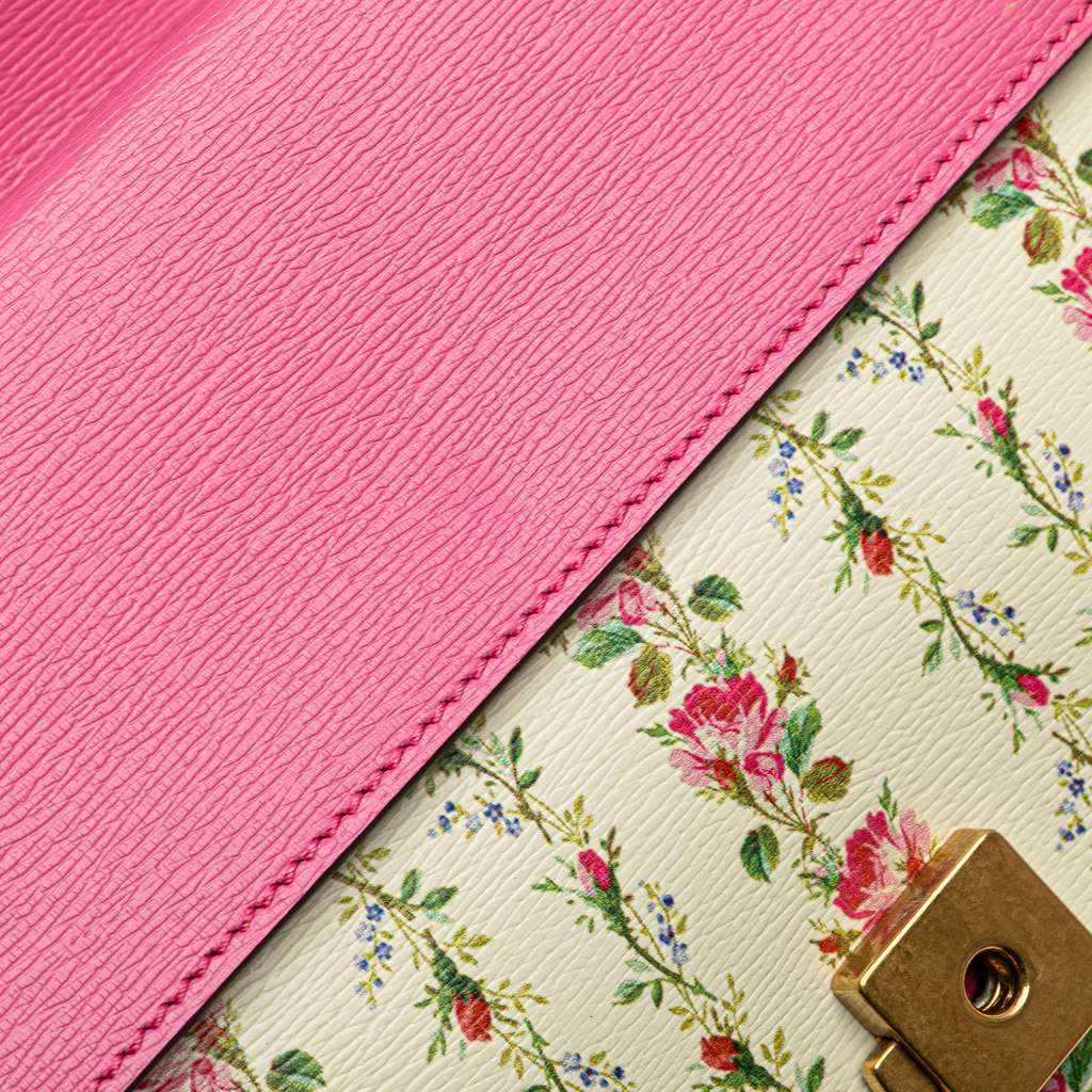 Gucci Limited Edition Small Calfskin Floral Print Dionysus Shoulder Bag - Image 10