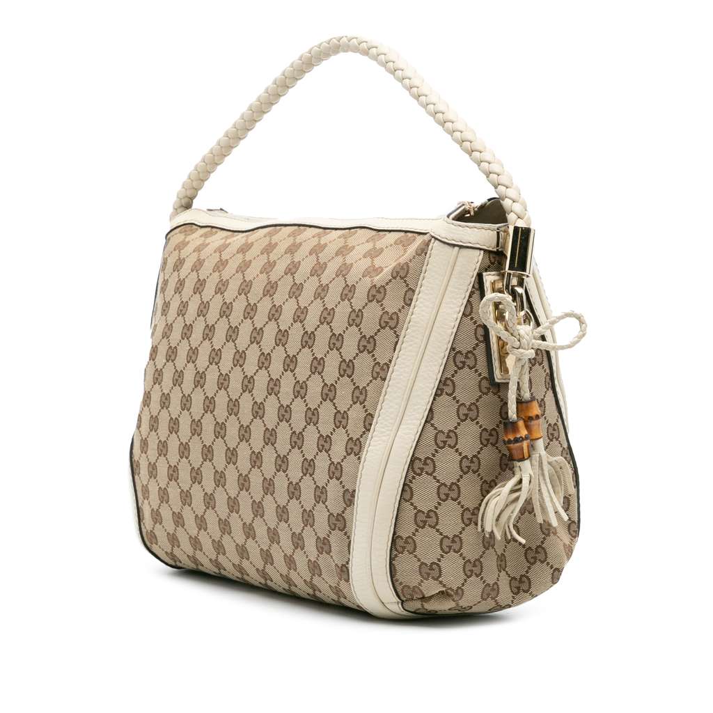 Gucci Medium GG Canvas Bella Shoulder Bag - Back view
