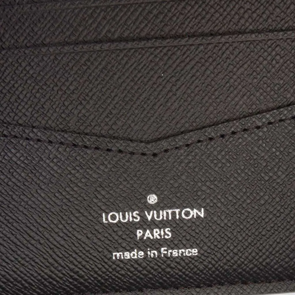 Louis Vuitton Tricolor Taiga Bifold Wallet Black Leather Good - Box View