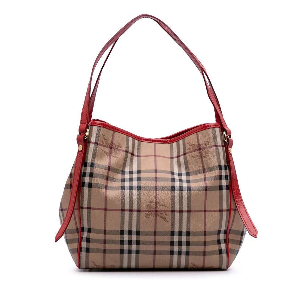 Burberry Small Haymarket Check Coated Canvas Canterbury Tote