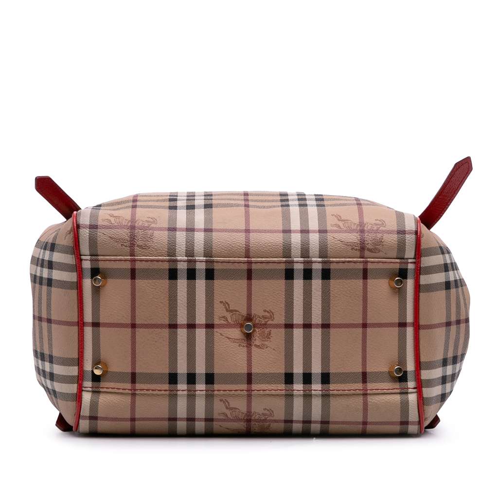 Burberry Small Haymarket Check Coated Canvas Canterbury Tote - Image 6