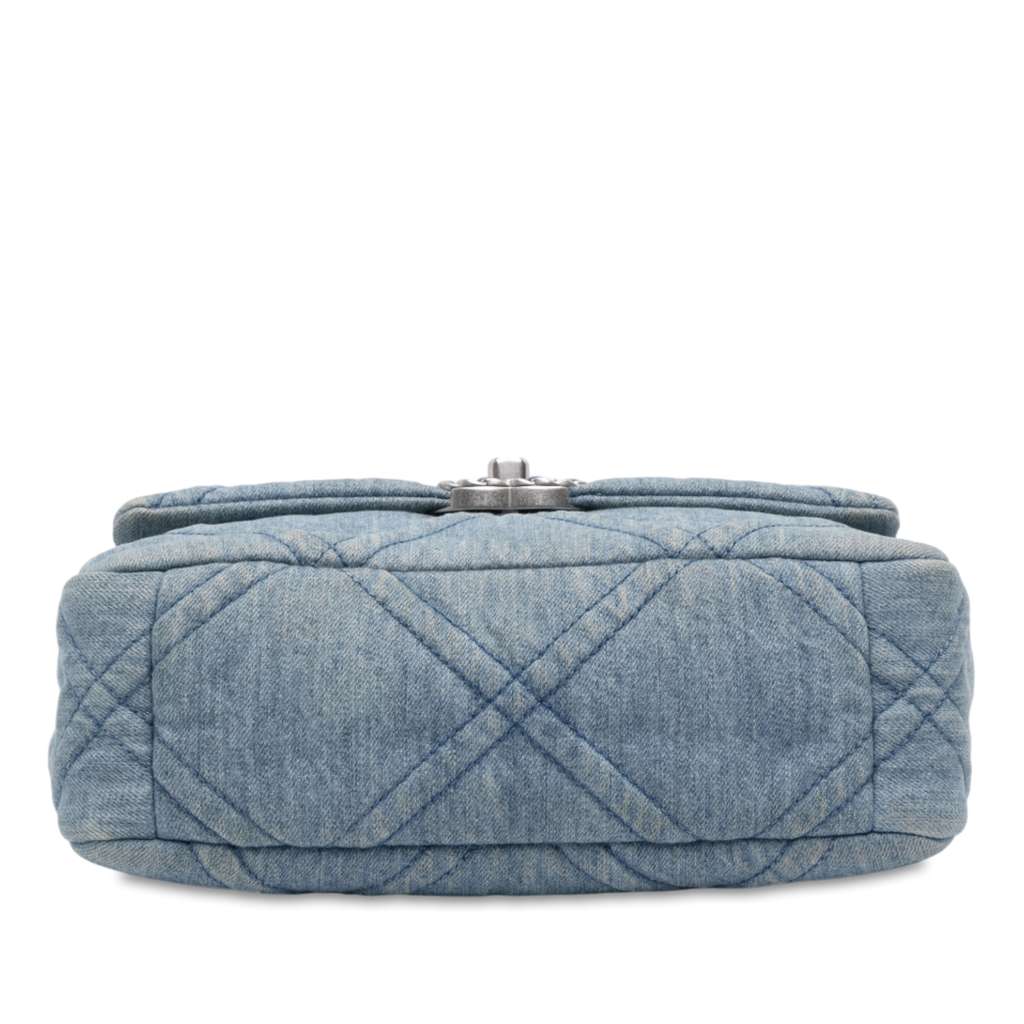 Chanel Medium Double Stitched Denim 19 Flap - Image 6