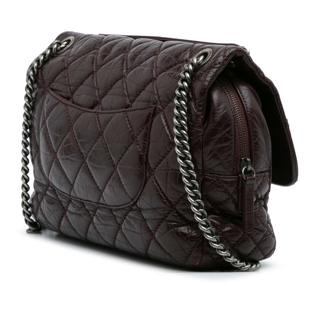 Chanel Jumbo Quilted Aged Calfskin New Portobello Flap - Back view
