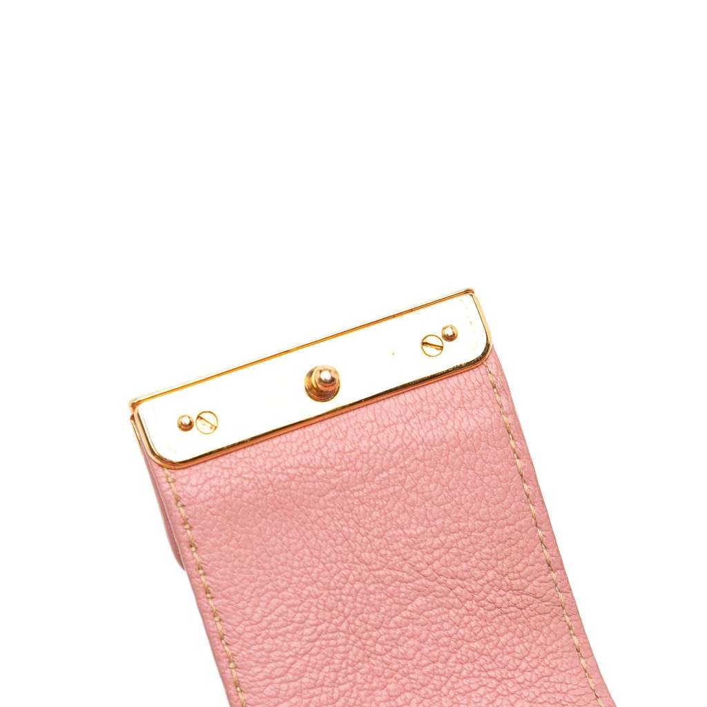 Miu Miu Goatskin Madras Satchel - Image 12