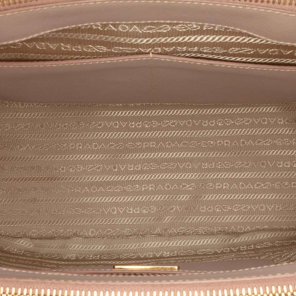 Prada Medium Saffiano Lux Galleria Double Zip Satchel - 4