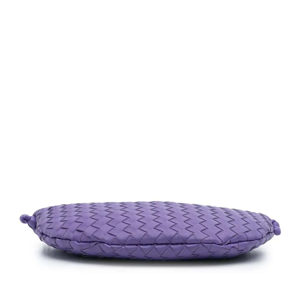 Bottega Veneta Small Nappa Intrecciato Turn Pouch Purple Leather Very good - Inside View