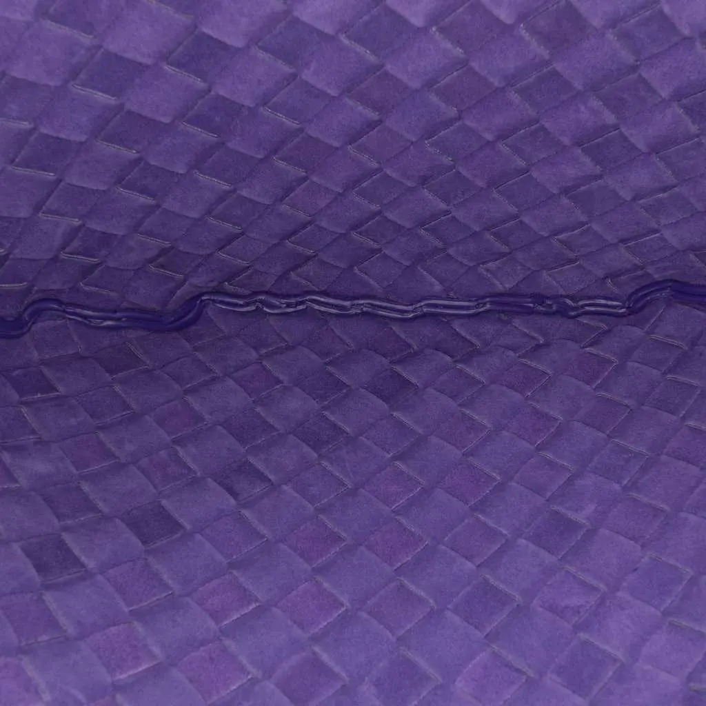 Bottega Veneta Small Nappa Intrecciato Turn Pouch Purple Leather Very good - Model View