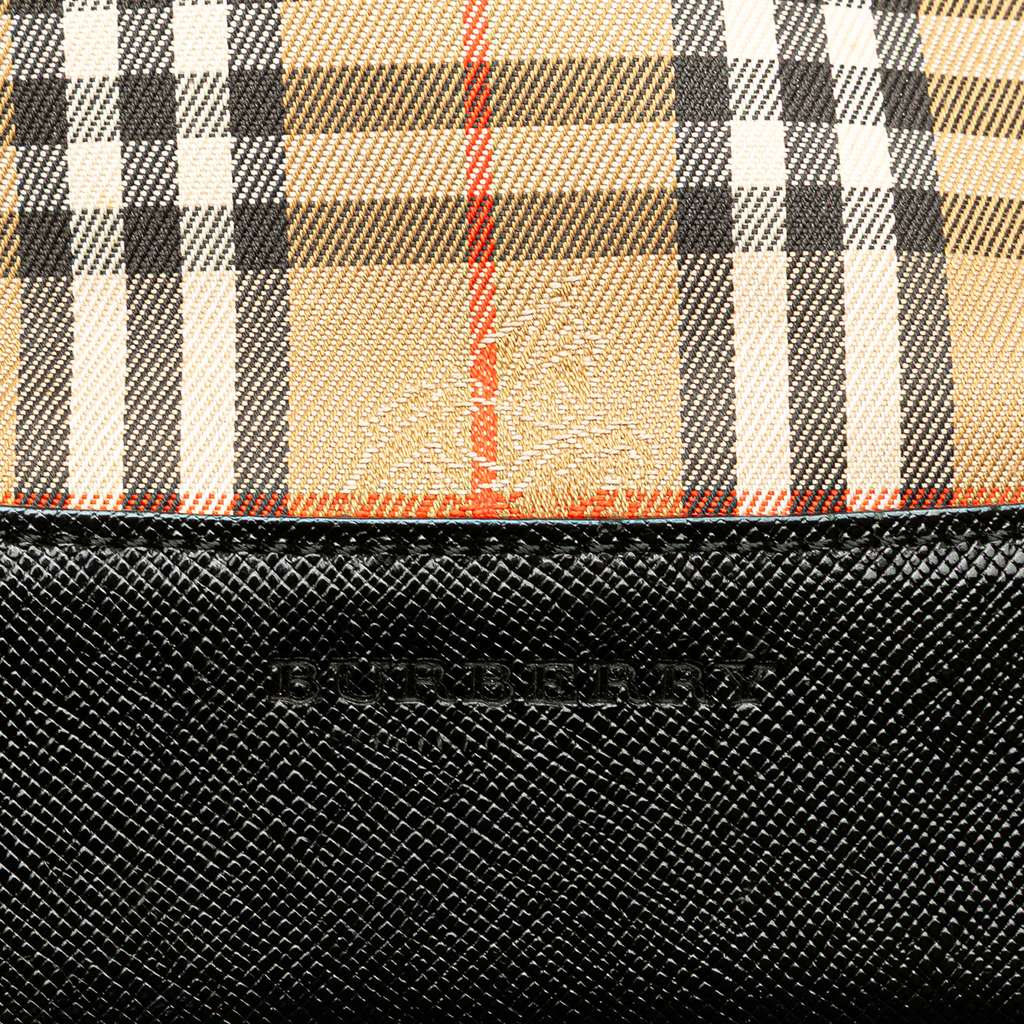 Burberry Haymarket Check Canvas Handbag - 5