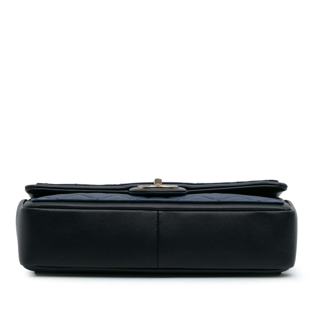 Chanel Medium Bicolor Calfskin Graphic Flap - Image 6