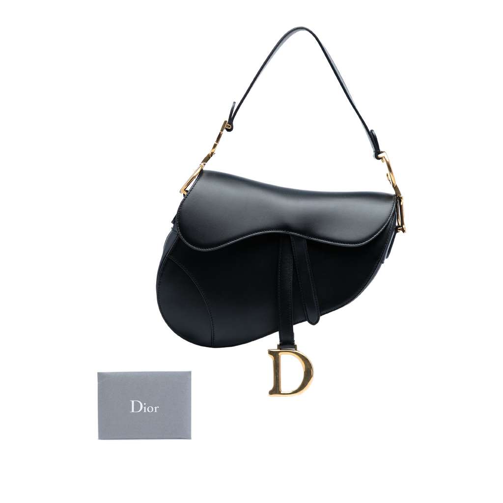 Dior Mini Leather Saddle Bag - Image 10