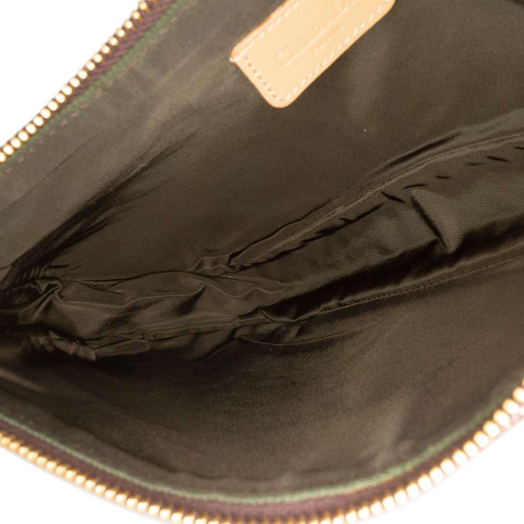Dior Mini Diorissimo Canvas Saddle Pochette - 4