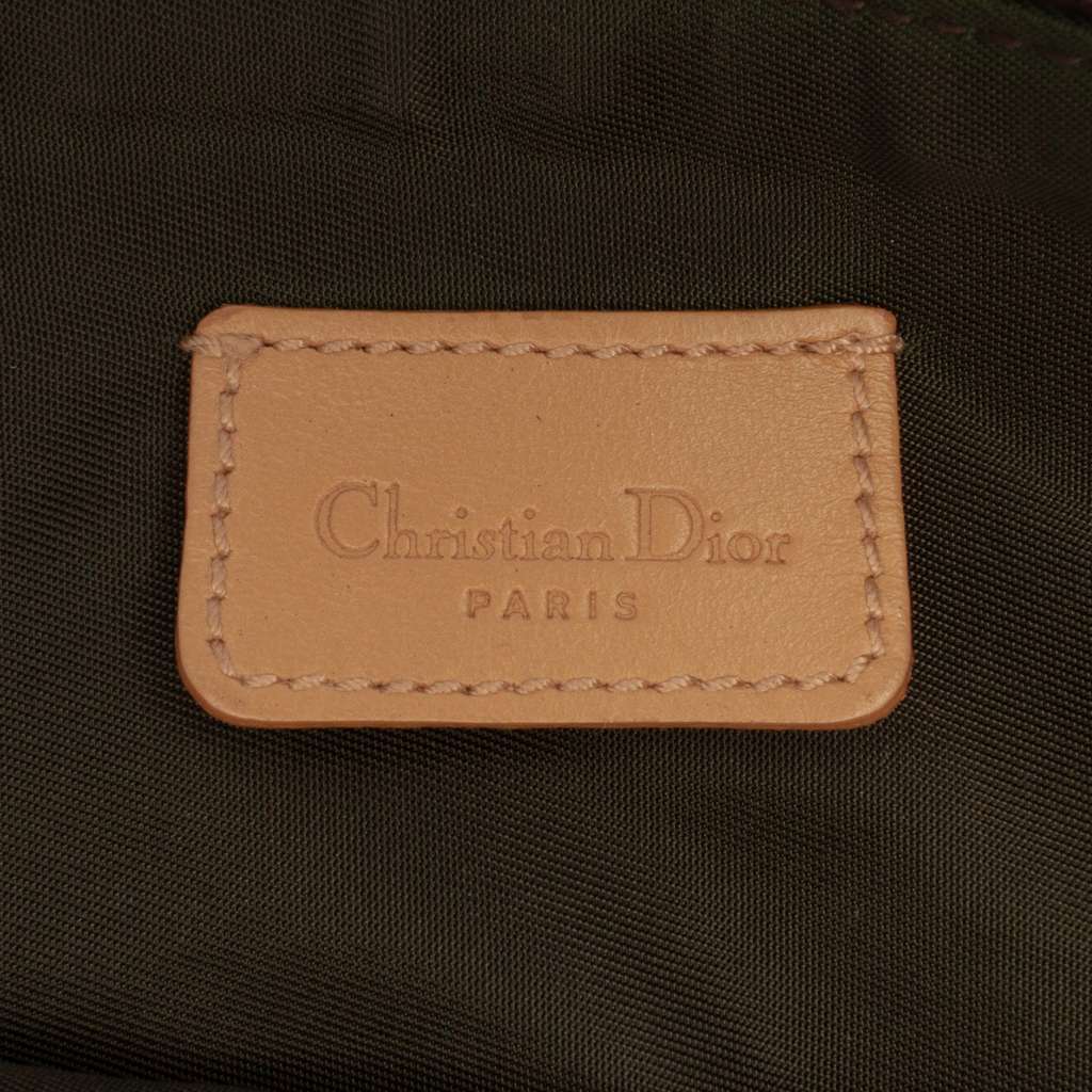 Dior Mini Diorissimo Canvas Saddle Pochette - Side view