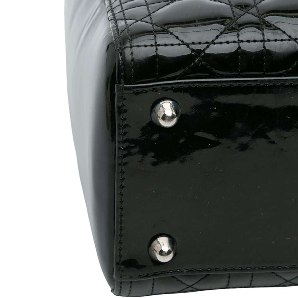 Dior Large Patent Cannage Lady Dior - Detail 2