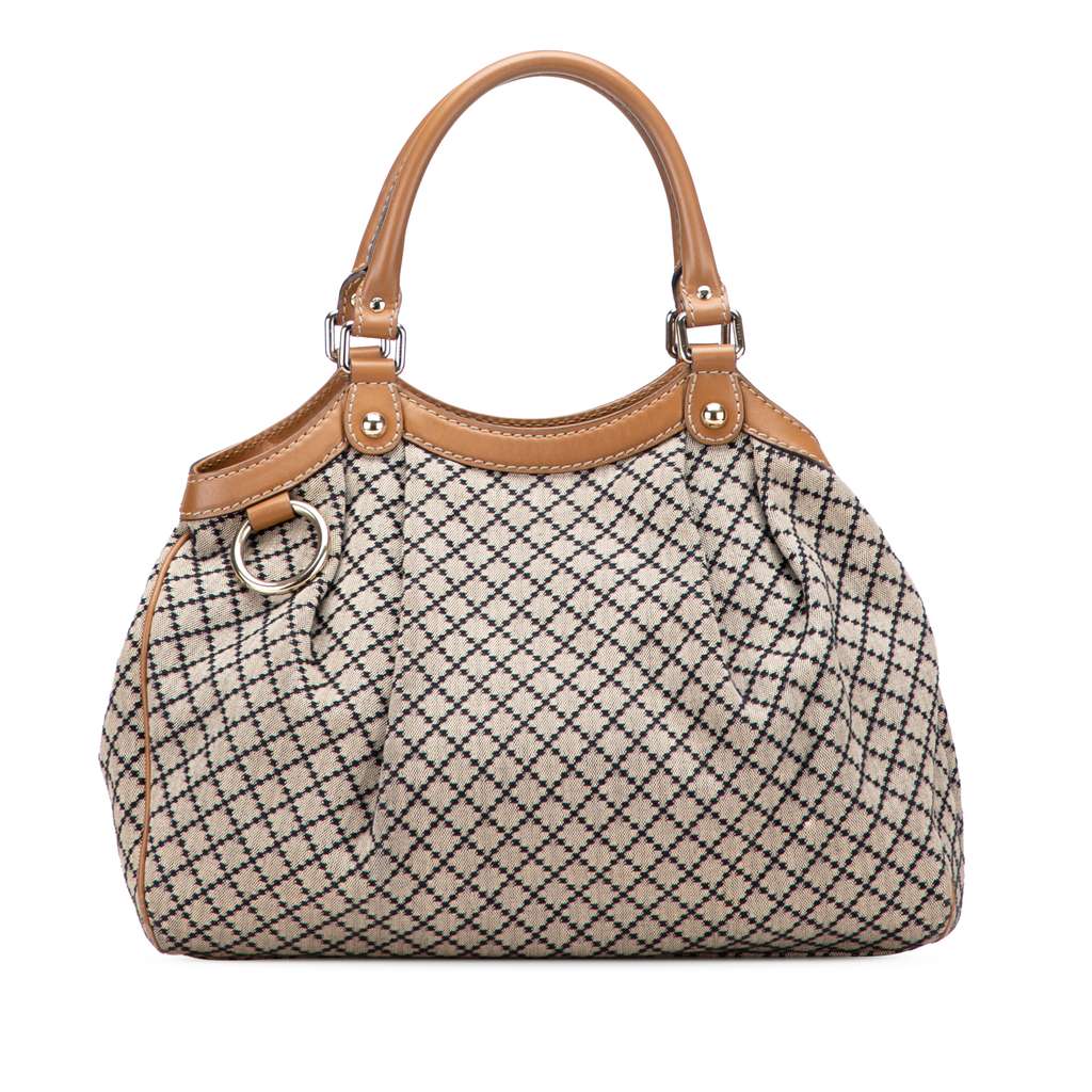 Gucci Medium Diamante Canvas Sukey Tote