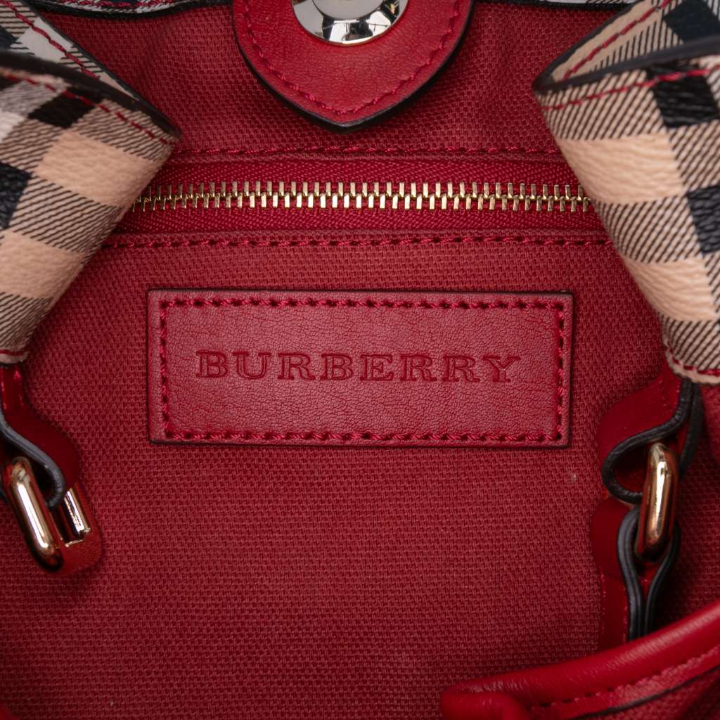 Burberry Small Haymarket Check Coated Canvas Canterbury Tote - 5