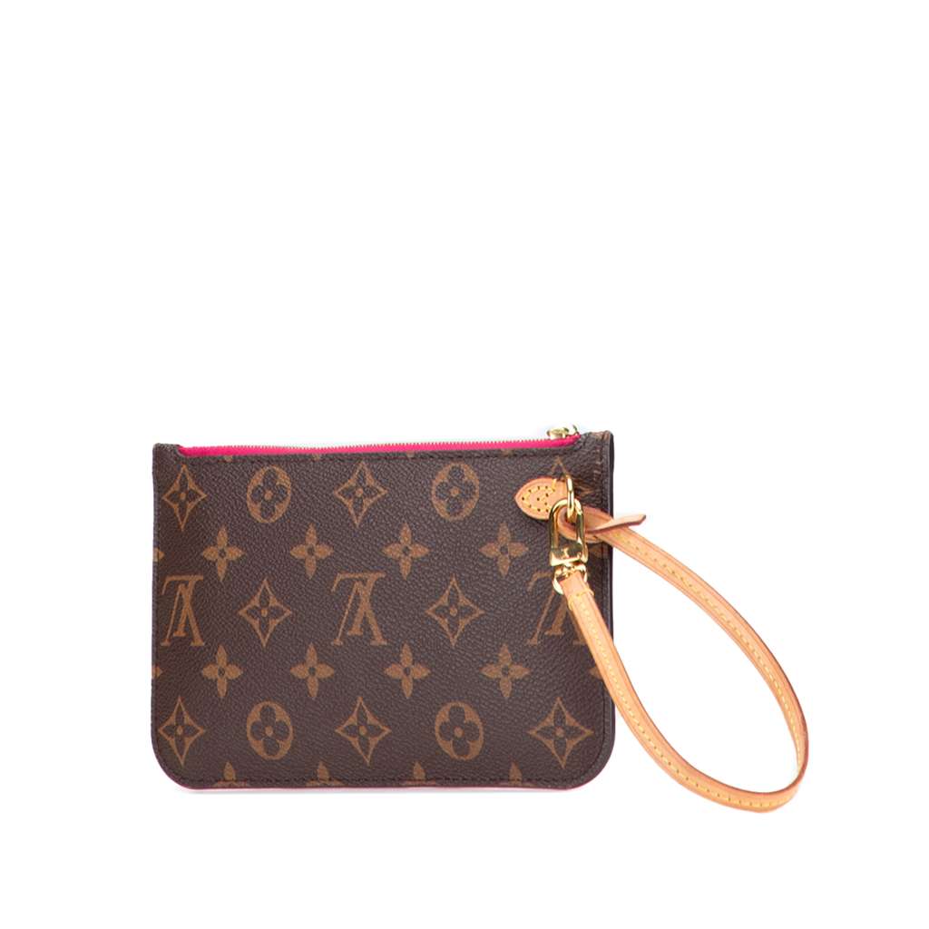 Louis Vuitton Monogram Neverfull Pouch - Back view