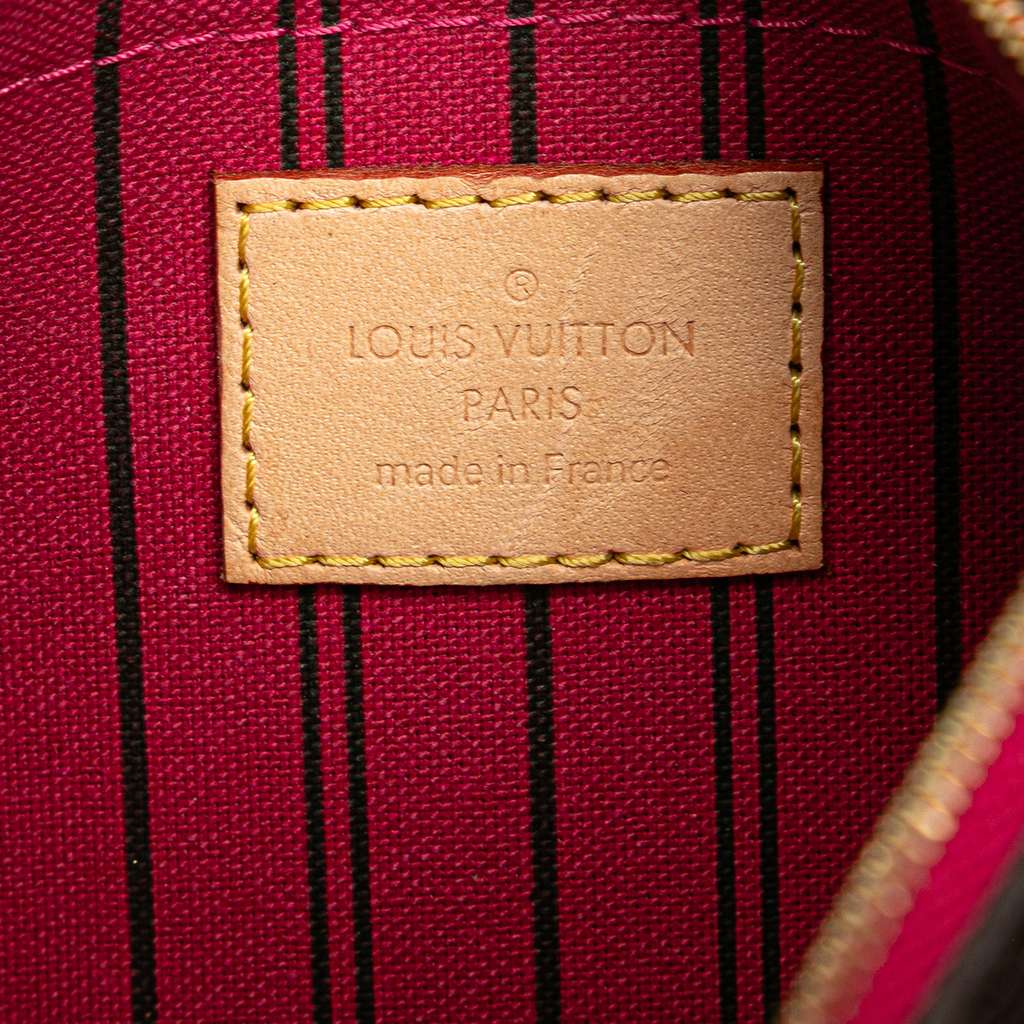 Louis Vuitton Monogram Neverfull Pouch - Side view