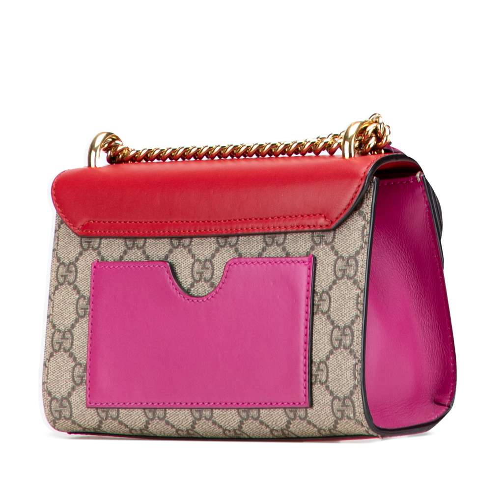Gucci Small GG Supreme Padlock Crossbody - Back view