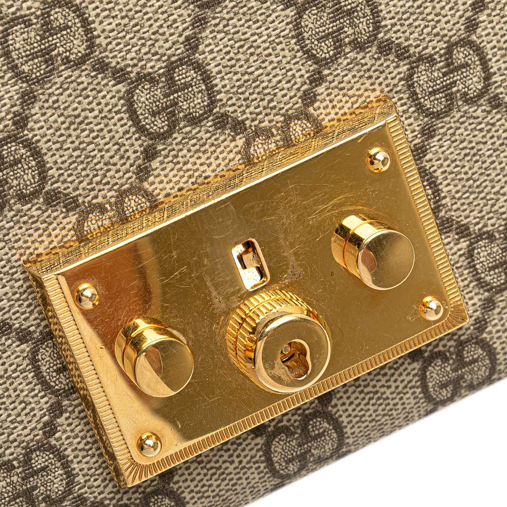 Gucci Small GG Supreme Padlock Crossbody - Image 10