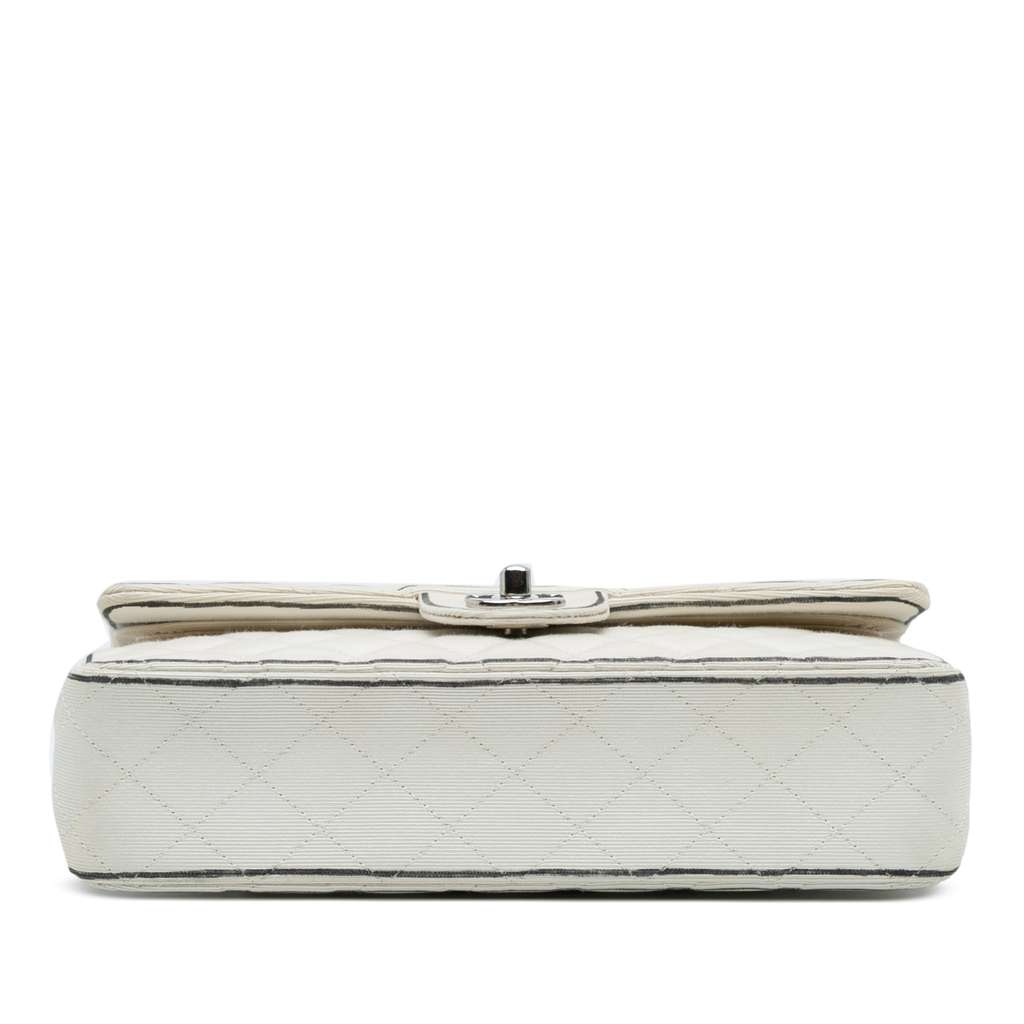 Chanel Medium Classic Printed Grosgrain Double Flap - Image 6