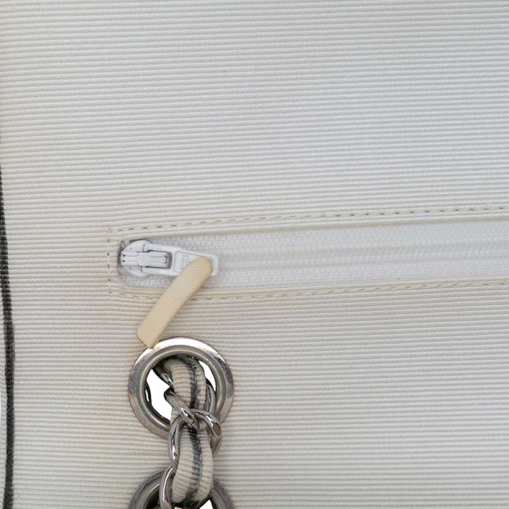 Chanel Medium Classic Printed Grosgrain Double Flap - Image 10