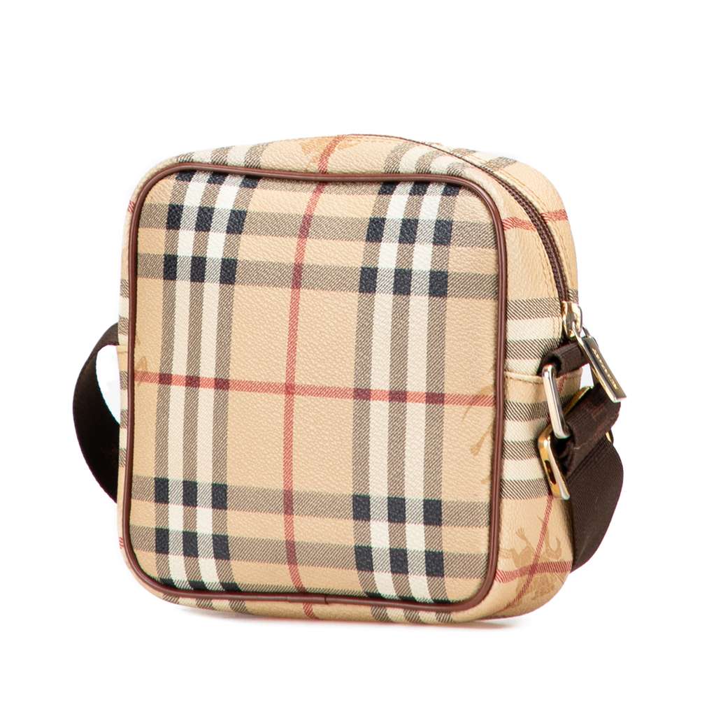 Burberry Haymarket Check Canvas Crossbody - Back view