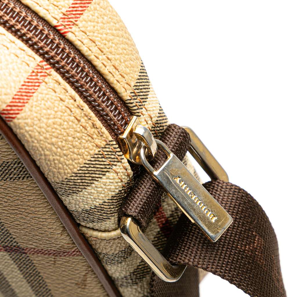 Burberry Haymarket Check Canvas Crossbody - Image 10
