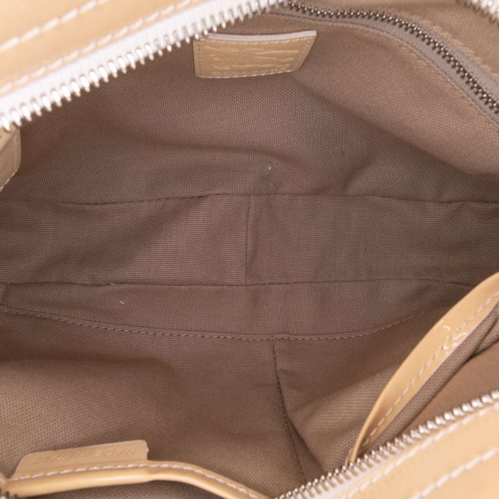 Burberry Patent Trimmed House Check Coated Canvas Hearts Shoulder Bag - 4