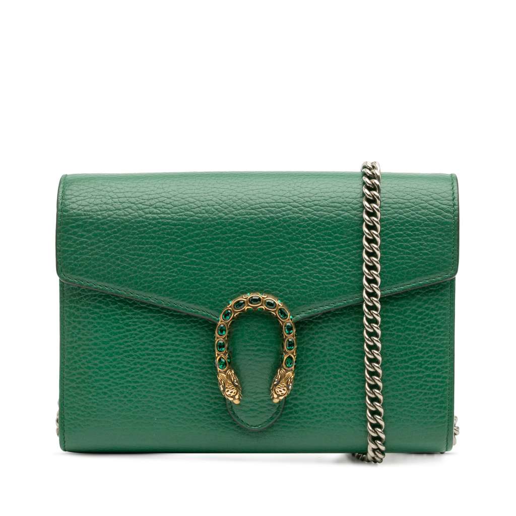Gucci Mini Leather Dionysus Wallet on Chain