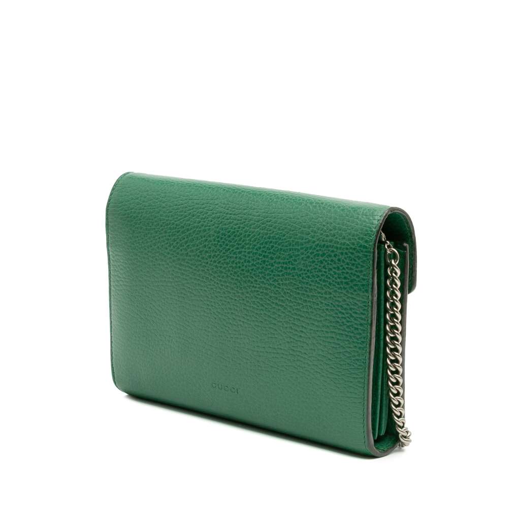 Gucci Mini Leather Dionysus Wallet on Chain - Back view