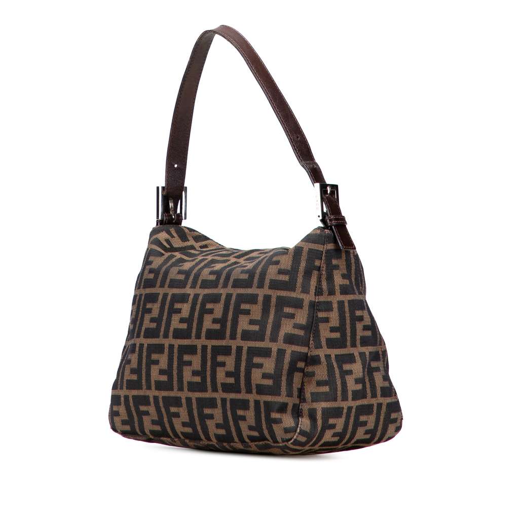 Fendi Zucca Canvas Double Flap Shoulder Bag - 2