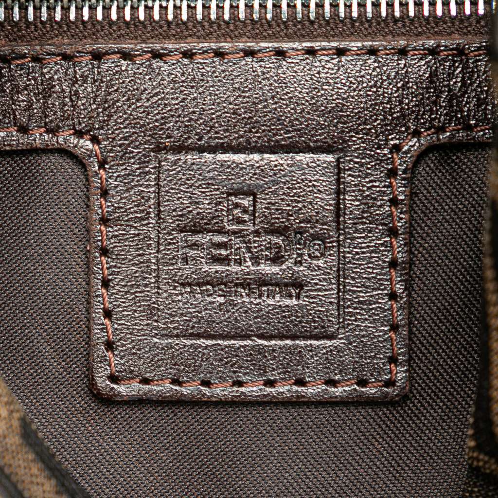 Fendi Zucca Canvas Double Flap Shoulder Bag - 5