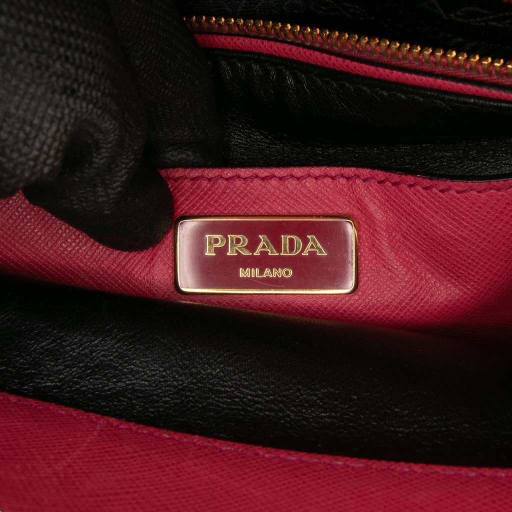 Prada Saffiano Soft Triple Pocket Tote - Side view