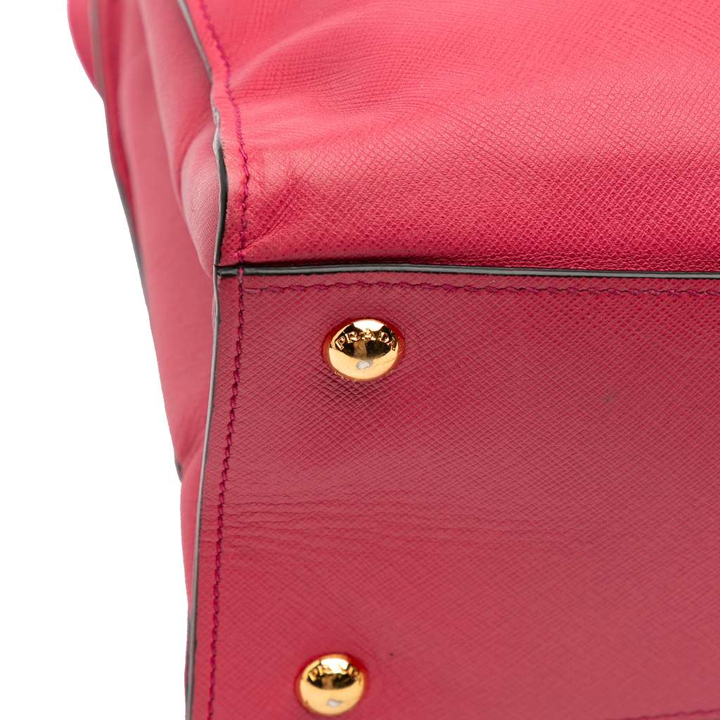 Prada Saffiano Soft Triple Pocket Tote - Image 10