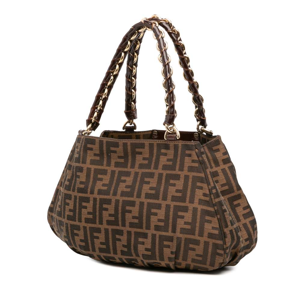 Fendi Small Zucca Canvas Mia Chain Tote - 2