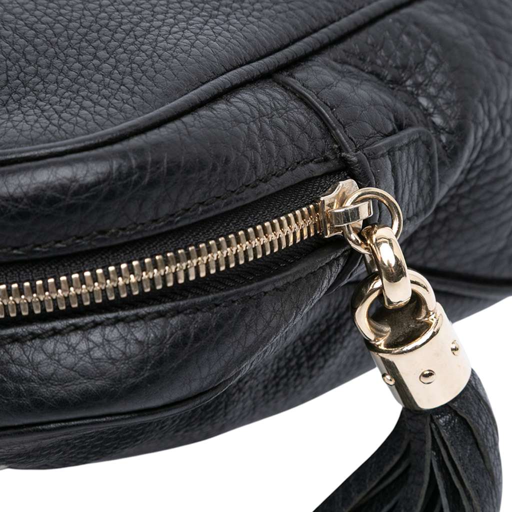 Gucci Pebbled Leather Soho Chain Zip Shoulder Bag - Image 10