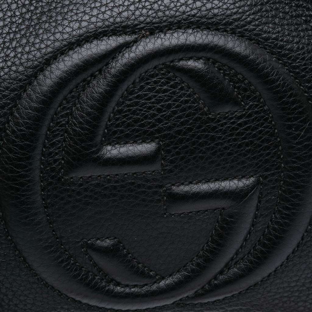 Gucci Pebbled Leather Soho Chain Zip Shoulder Bag - Image 11