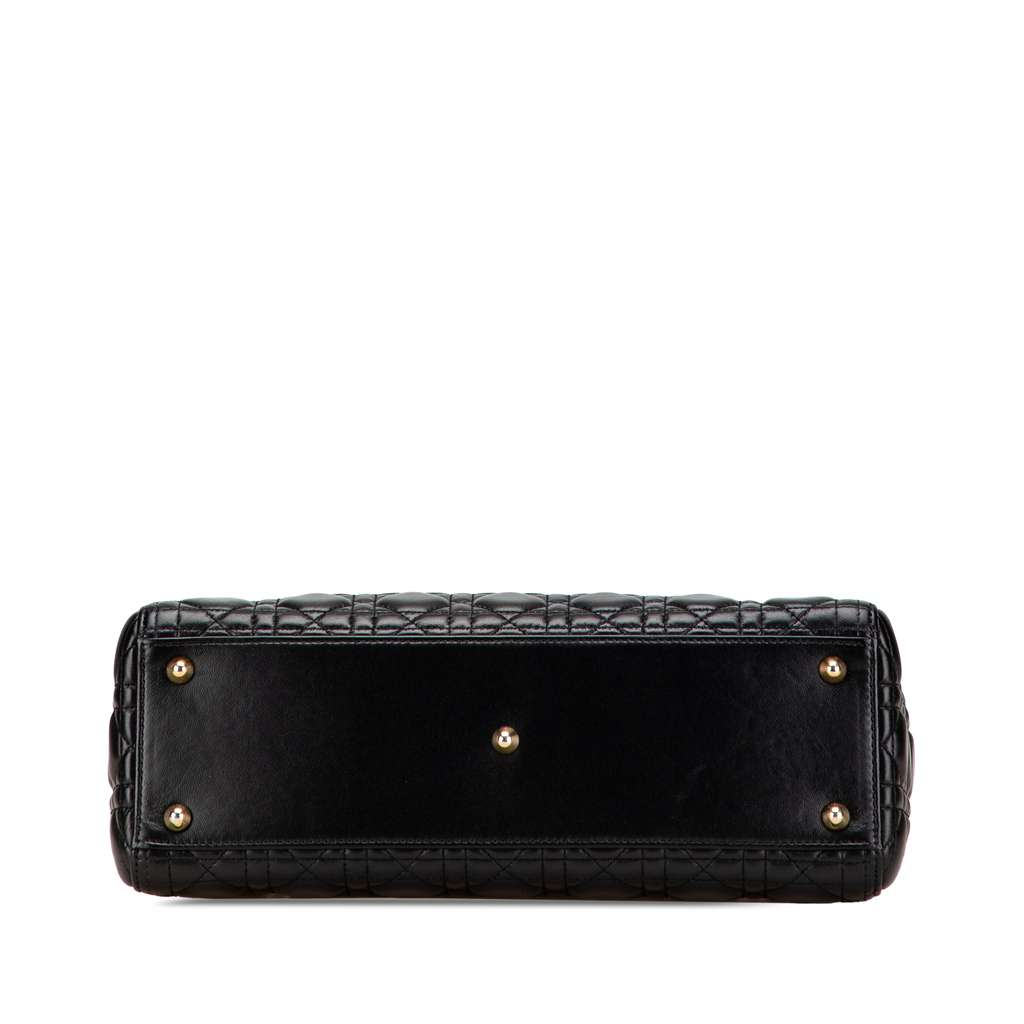 Dior Large Lambskin Cannage Lady Dior - 3