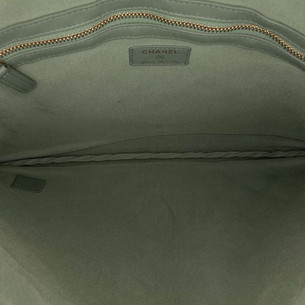 Chanel Large Quilted Lambskin O Case Clutch - 4