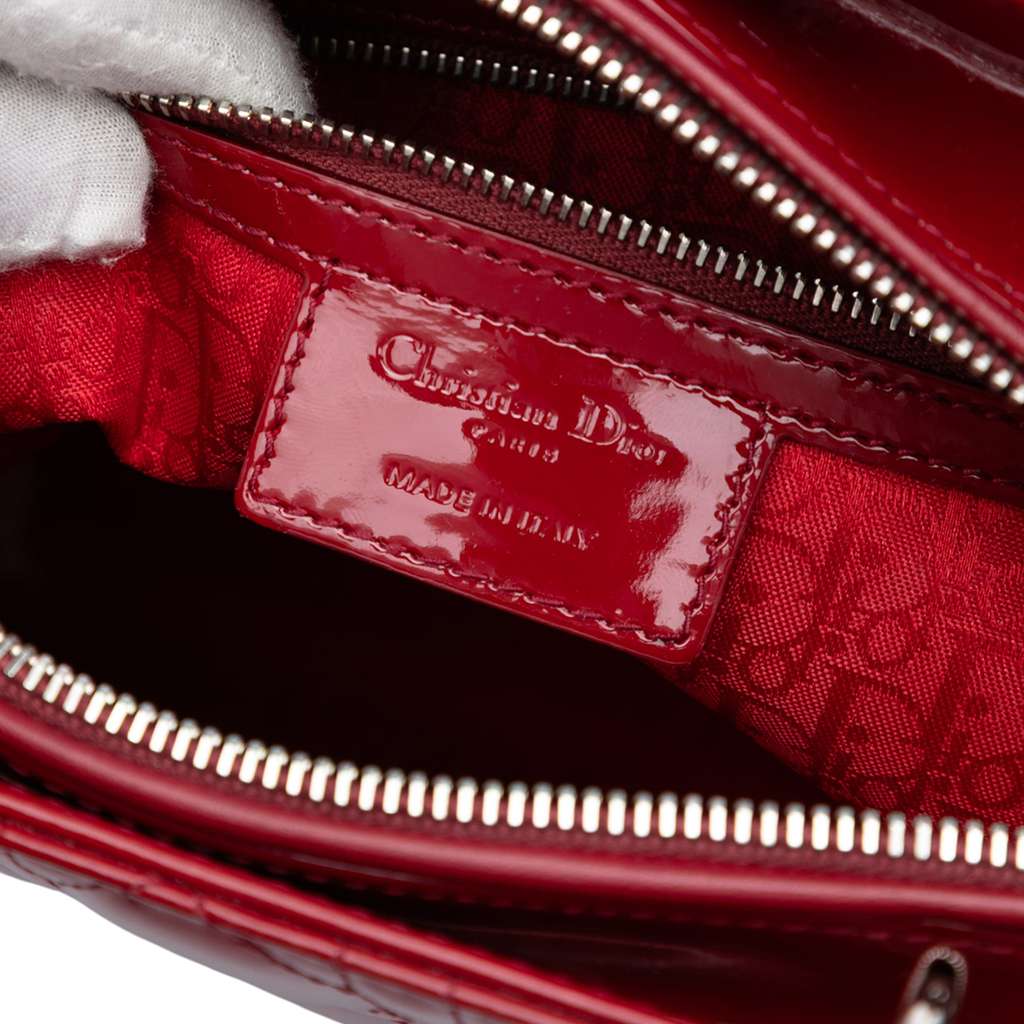 Dior Large Patent Cannage Lady Dior - Side view