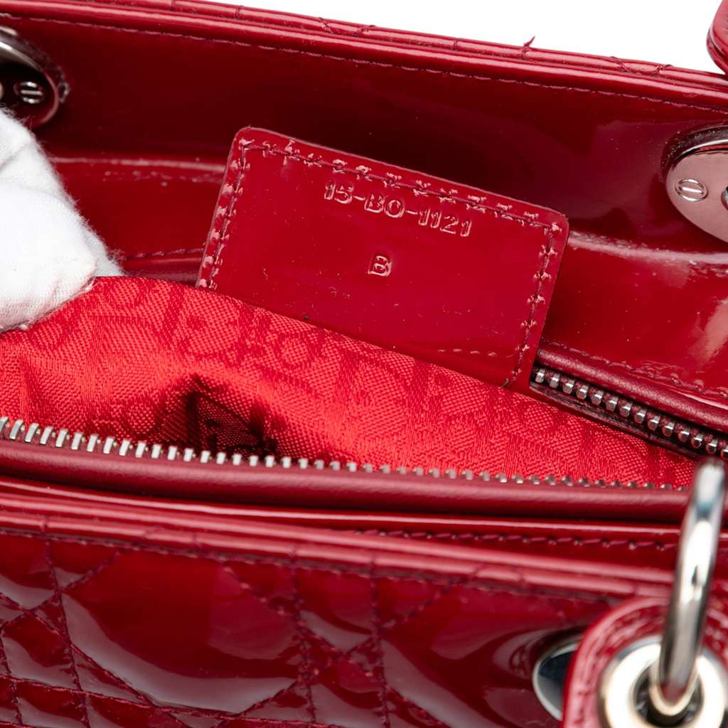 Dior Large Patent Cannage Lady Dior - Detail 1