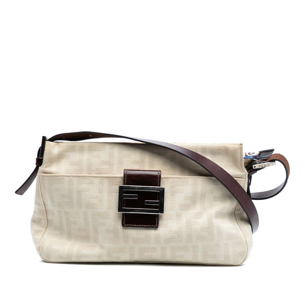 Fendi Zucca Canvas Shoulder Bag