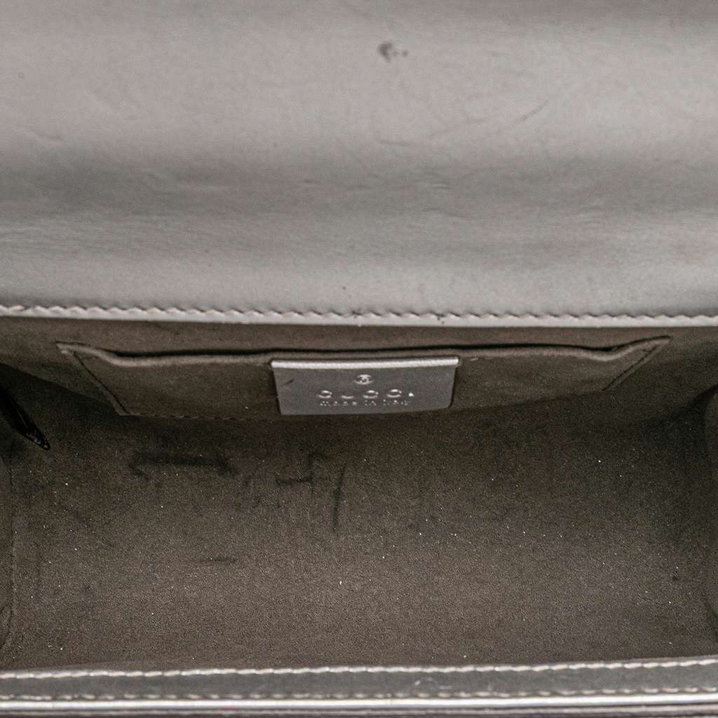 Gucci Small Metallic Leather Padlock Crossbody - 4